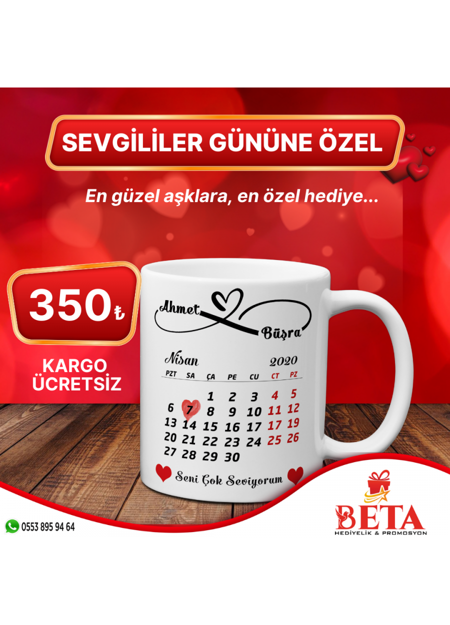 İSİM VE TARİH BASKILI YIL DÖNÜMÜ KUPASI