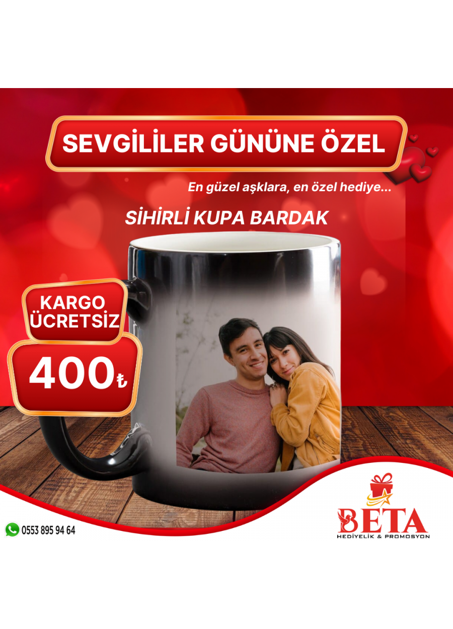 FOTOĞRAF BASKILI SİHİRLİ KUPA