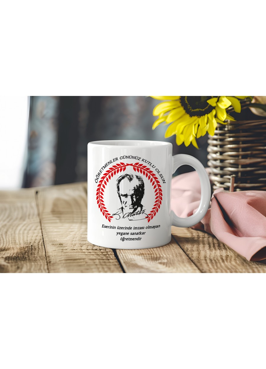 ÖĞRETMENLER GÜNÜ ATATÜRK SÖZLÜ KUPA BARDAK